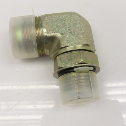 Parker 16-12 C50X-5 3/4" Male JIC Flare x 1-5/16-12 SAE ORB Hydraulic Elbow 90°