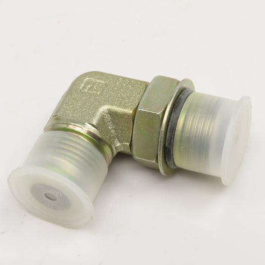 Parker 12 C50X-5 5/8" Male JIC Flare x 1-1/16-12 SAE ORB Hydraulic Elbow 90°
