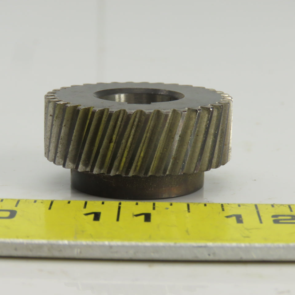 1-1/2" OD Left Hand 20-? Helical Pinion Gear 34 Teeth 11/16" Bore
