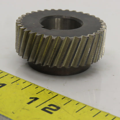 1-1/2" OD Left Hand 20-? Helical Pinion Gear 34 Teeth 11/16" Bore