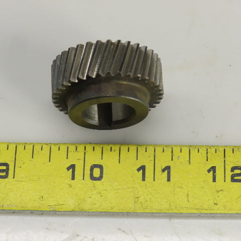 1-1/2" OD Left Hand 20-? Helical Pinion Gear 34 Teeth 11/16" Bore
