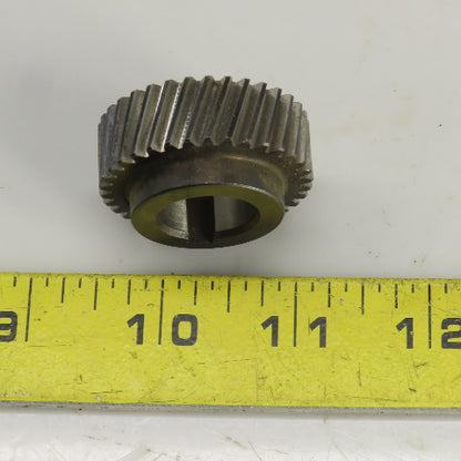 1-1/2" OD Left Hand 20-? Helical Pinion Gear 34 Teeth 11/16" Bore