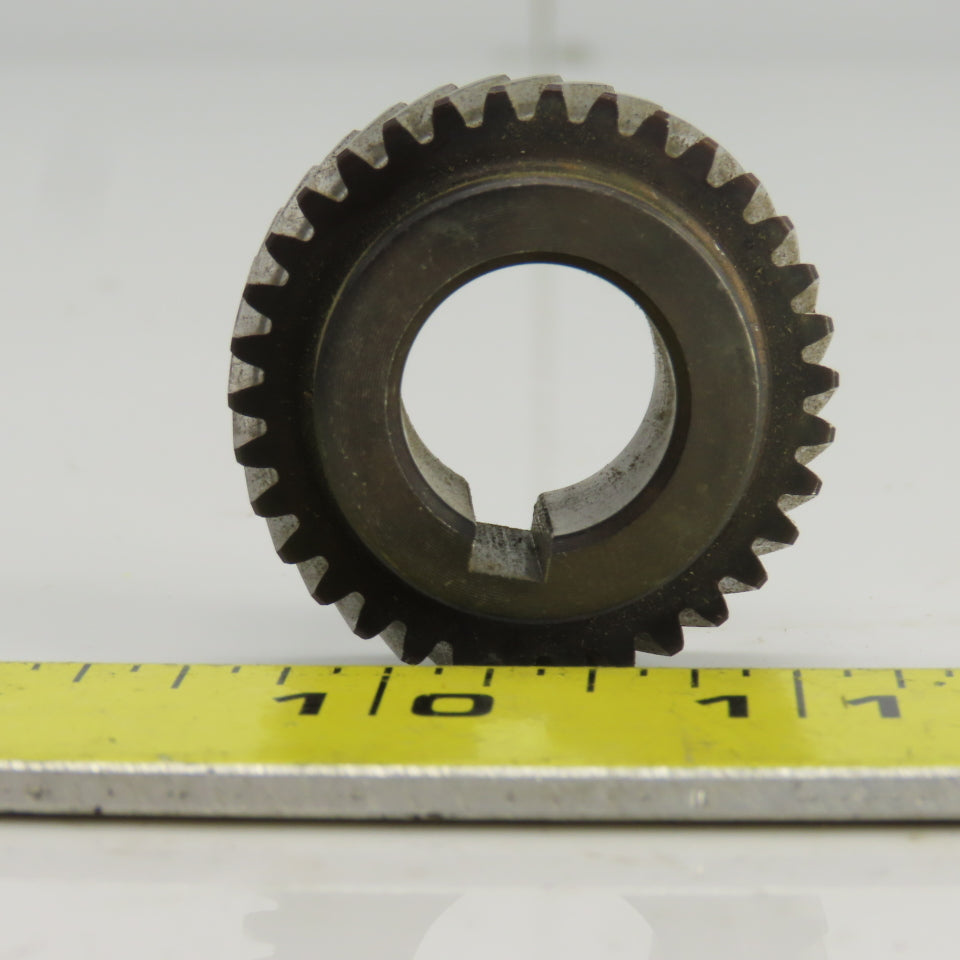 1-1/2" OD Left Hand 20-? Helical Pinion Gear 34 Teeth 11/16" Bore