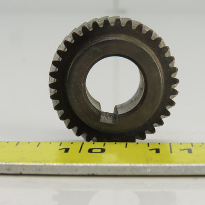 1-1/2" OD Left Hand 20-? Helical Pinion Gear 34 Teeth 11/16" Bore