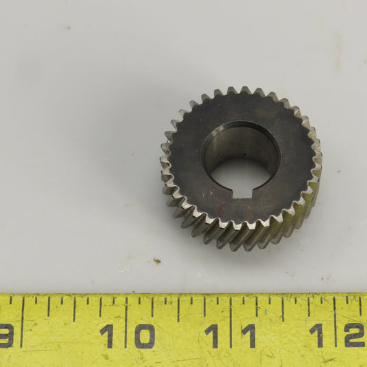 1-1/2" OD Left Hand 20-? Helical Pinion Gear 34 Teeth 11/16" Bore