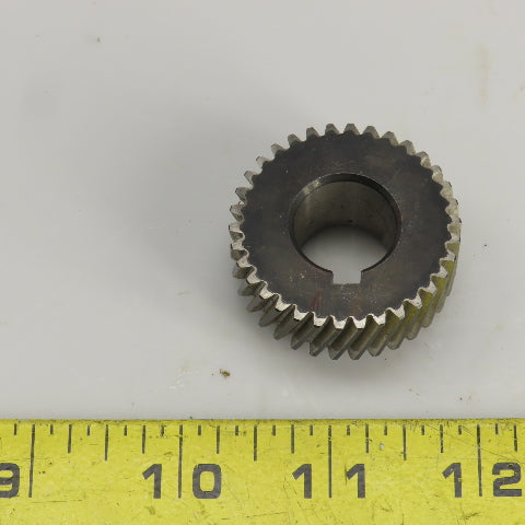 1-1/2" OD Left Hand 20-? Helical Pinion Gear 34 Teeth 11/16" Bore
