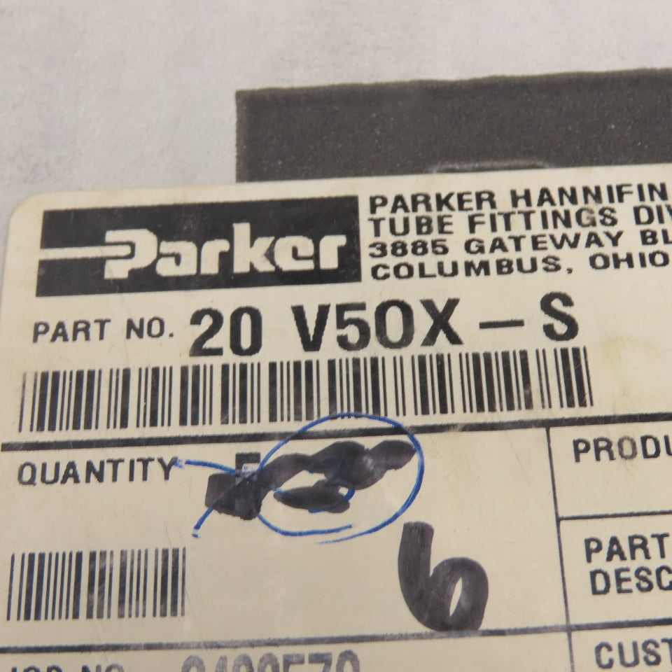 Parker 20 V50X-S 1-1/4" Male JIC Flare x 1-5/8"-12 Male SAE ORB 45° Elbow