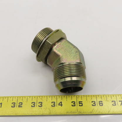 Parker 20 V50X-S 1-1/4" Male JIC Flare x 1-5/8"-12 Male SAE ORB 45° Elbow
