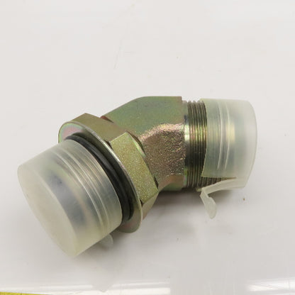 Parker 20 V50X-S 1-1/4" Male JIC Flare x 1-5/8"-12 Male SAE ORB 45° Elbow