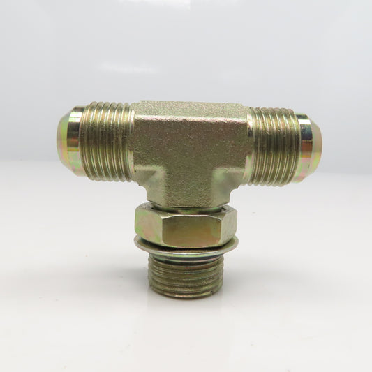 Parker 12-S50X-S 1-1/16-12 SAE ORB Male x 3/4" JIC x 3/4" JIC Branch TEE