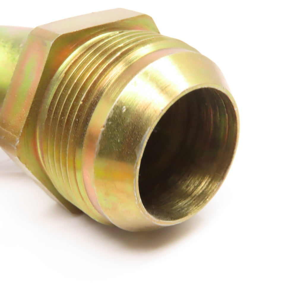 Parker 19T3-20-20 1-1/4" Flange x 1-5/8"-12 JIC Male Flare Adaptor Elbow 90°