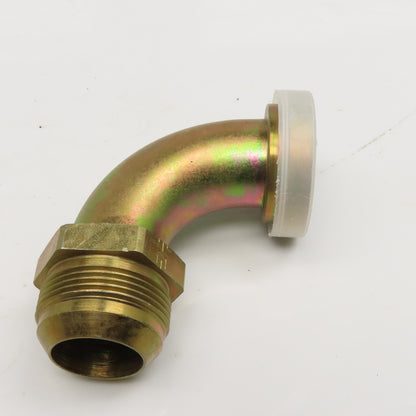 Parker 19T3-20-20 1-1/4" Flange x 1-5/8"-12 JIC Male Flare Adaptor Elbow 90°