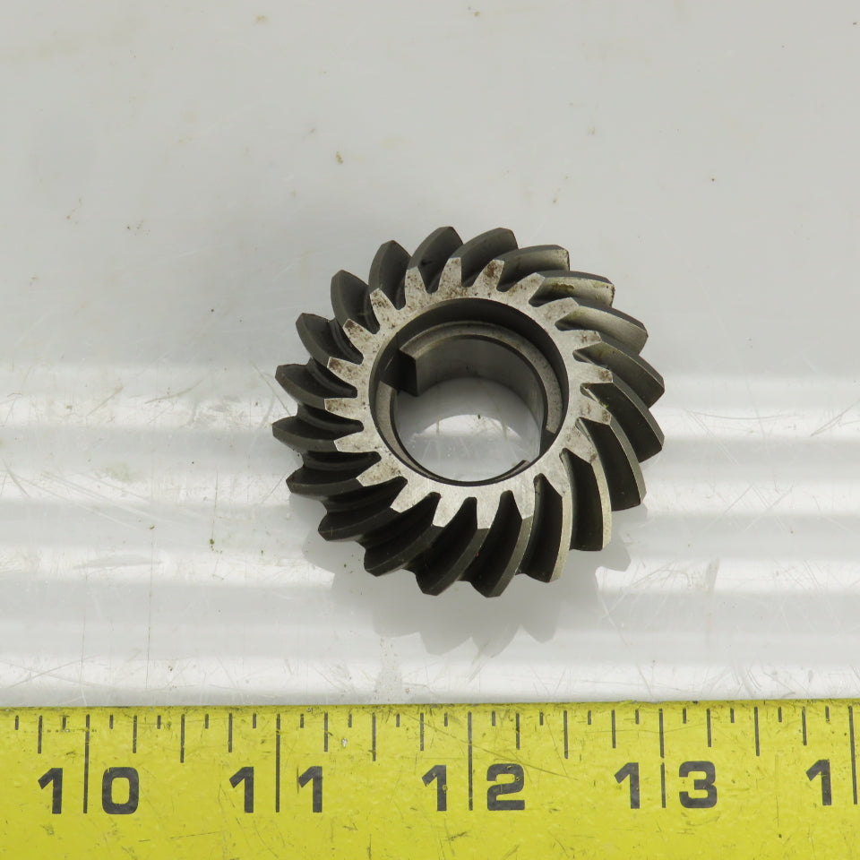 45° Right Hand Spiral Bevel Gear 20 Teeth 20mm Bore 52mm OD 23mm OAL