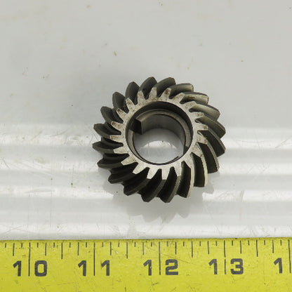45° Right Hand Spiral Bevel Gear 20 Teeth 20mm Bore 52mm OD 23mm OAL
