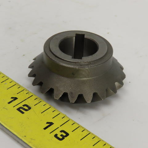 45° Right Hand Spiral Bevel Gear 20 Teeth 20mm Bore 52mm OD 23mm OAL