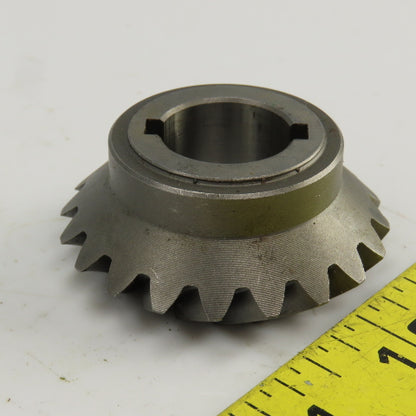 45° Right Hand Spiral Bevel Gear 20 Teeth 20mm Bore 52mm OD 23mm OAL