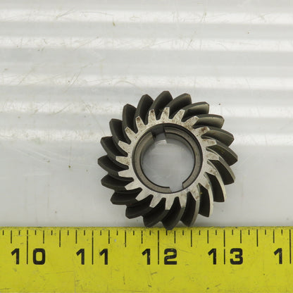 45° Right Hand Spiral Bevel Gear 20 Teeth 20mm Bore 52mm OD 23mm OAL
