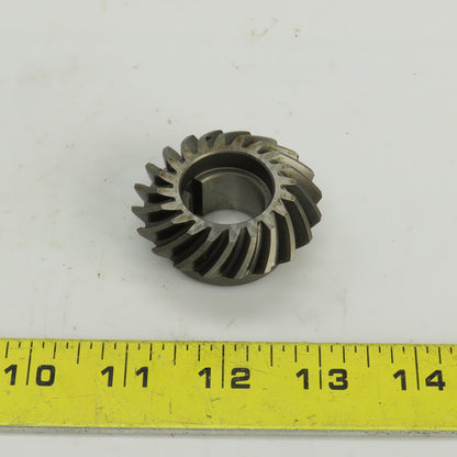 45° Right Hand Spiral Bevel Gear 20 Teeth 20mm Bore 52mm OD 23mm OAL