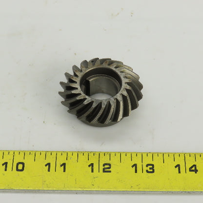 45° Right Hand Spiral Bevel Gear 20 Teeth 20mm Bore 52mm OD 23mm OAL