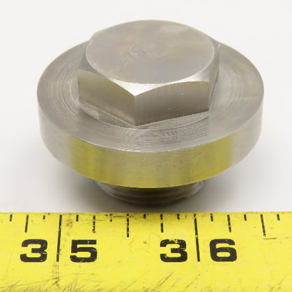 M22-1.5 Metric Oil Pan Plug Wide Shoulder Stainless Steel 25mm Hex Drive