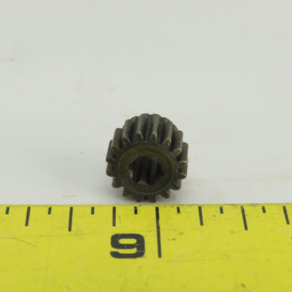 20-? Metal Spline Gear 16 Teeth 1/2" OD 3/8" OAL 6 Spline 7/32" Bore Lot Of 2