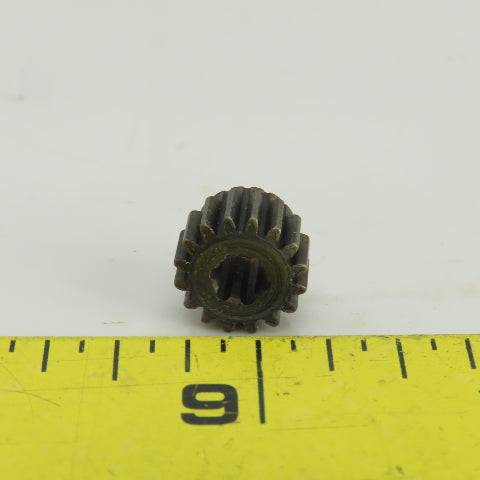 20-? Metal Spline Gear 16 Teeth 1/2" OD 3/8" OAL 6 Spline 7/32" Bore Lot Of 2