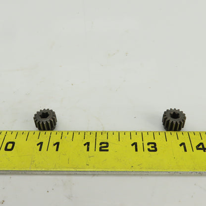 20-? Metal Spline Gear 16 Teeth 1/2" OD 3/8" OAL 6 Spline 7/32" Bore Lot Of 2