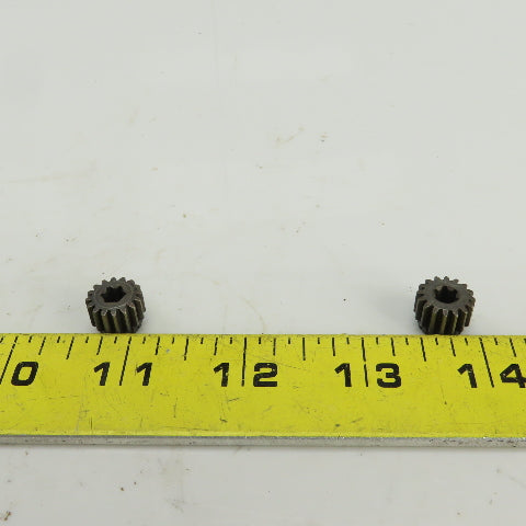 20-? Metal Spline Gear 16 Teeth 1/2" OD 3/8" OAL 6 Spline 7/32" Bore Lot Of 2
