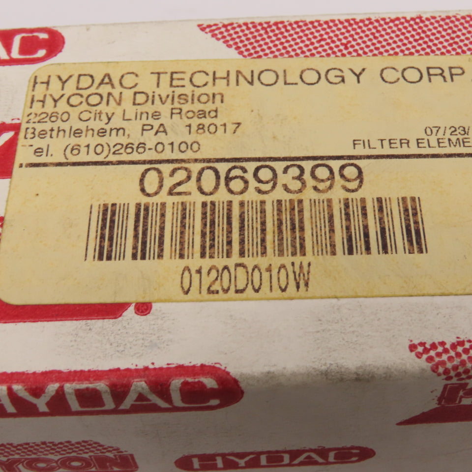 Hydac 0120D010W Hydraulic Filter Element