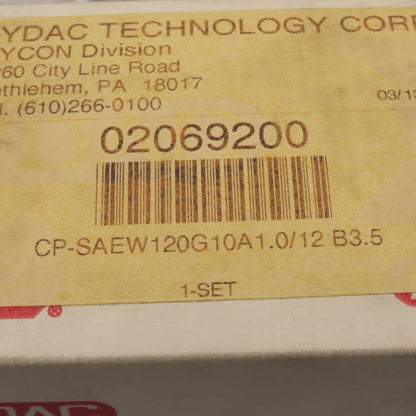 Hydac CP-SAEW120G10A1.0/12 B3.5 Hydraulic Pressure Filter Element
