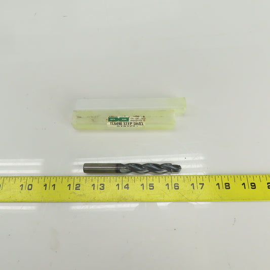 Siem Tool TL6490 130° Solid Carbide Step Drill 10mm Cut Diam 3 Flute 102mm OAL