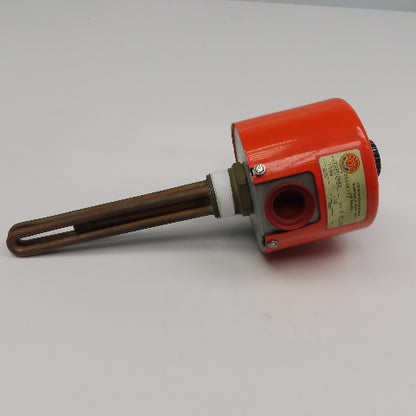 Tempco TSP02082 120V 1500W Immersion Heater W/ Thermostat  8" Deep 1-1/4" NPT