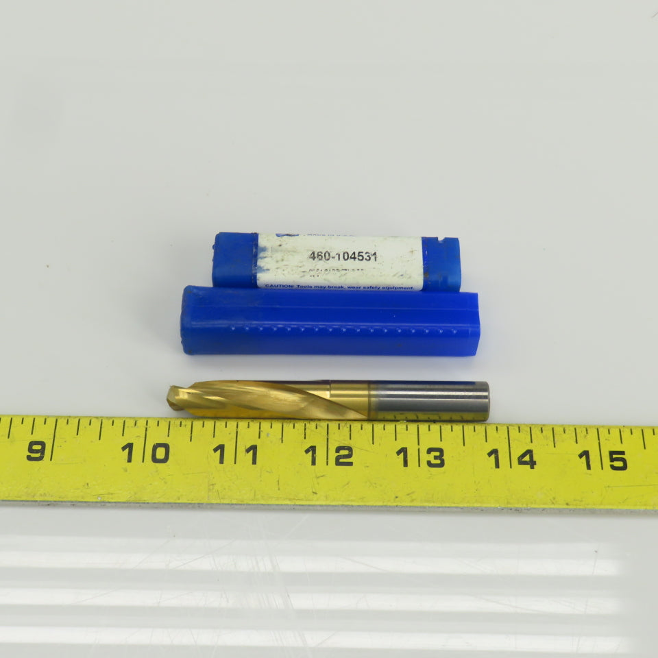 Drill Monster 460-104531 140° Solid Carbide Screw Machine Drill 29/64" Cut Diam