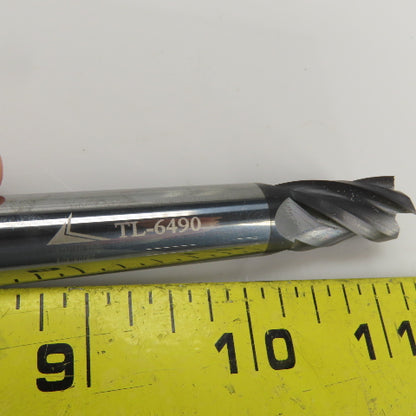 TL-6490 90° Carbide End Mill 4 Flute 1/2" Cut Diam 1.1600 Cut Length 	1/2" Shank