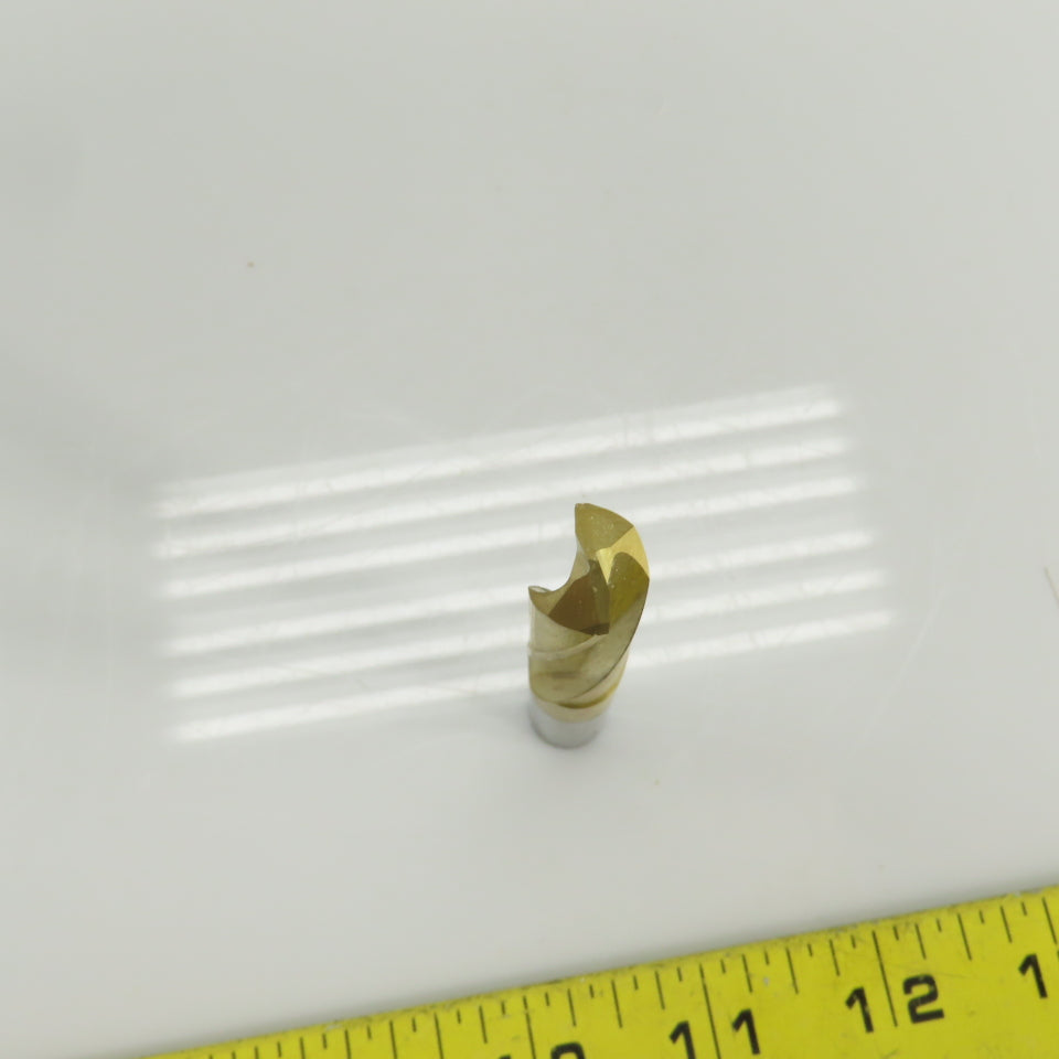 140° Solid Carbide Drill Bit 29/64" Cut Diam 2-15/64" Cut Length TiN Coated