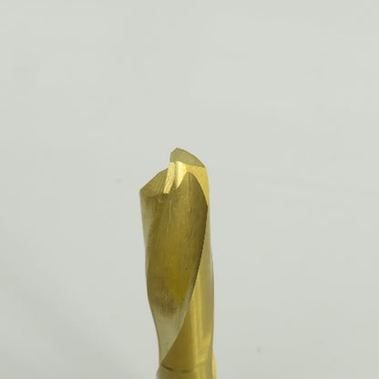 140° Solid Carbide Drill Bit 29/64" Cut Diam 2-15/64" Cut Length TiN Coated