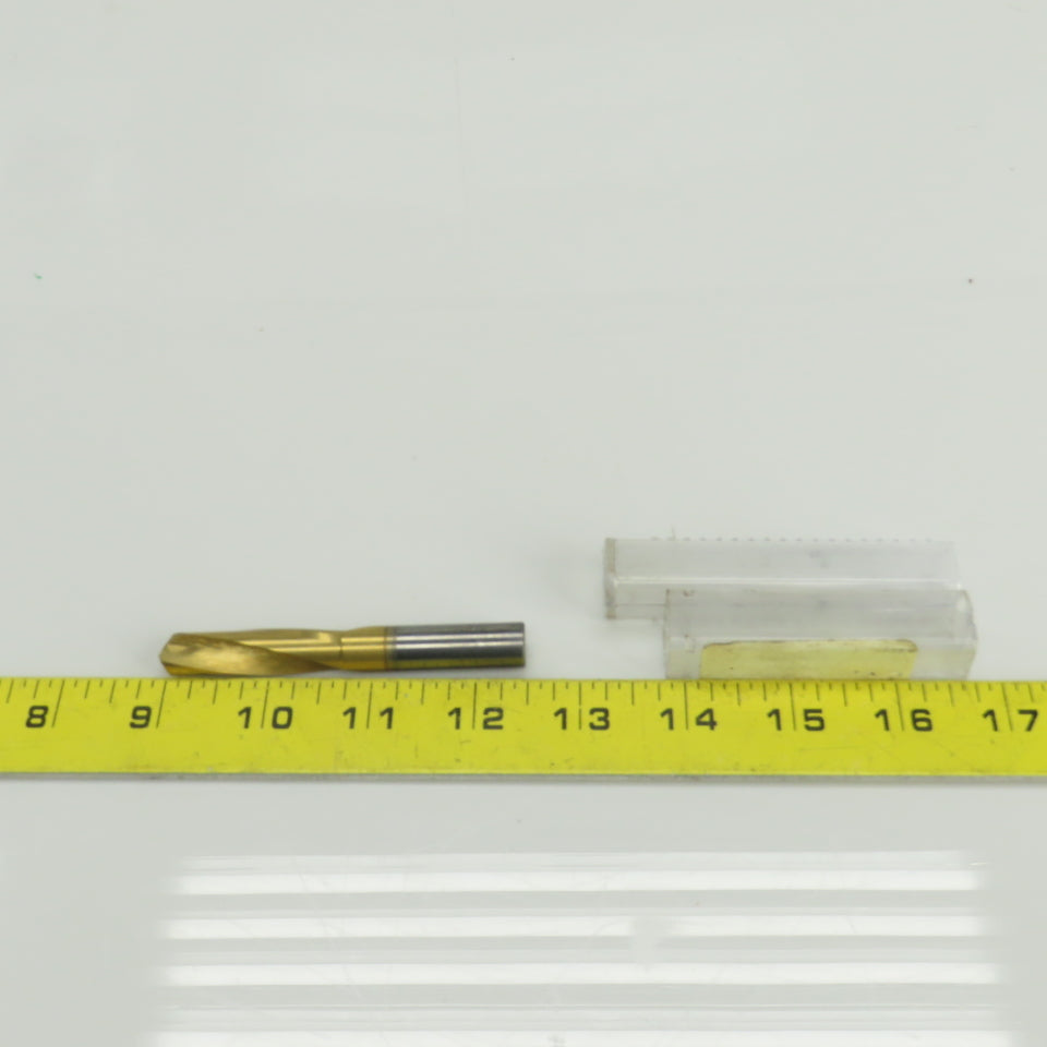 140° Solid Carbide Drill Bit 29/64" Cut Diam 2-15/64" Cut Length TiN Coated
