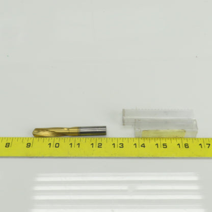 140° Solid Carbide Drill Bit 29/64" Cut Diam 2-15/64" Cut Length TiN Coated