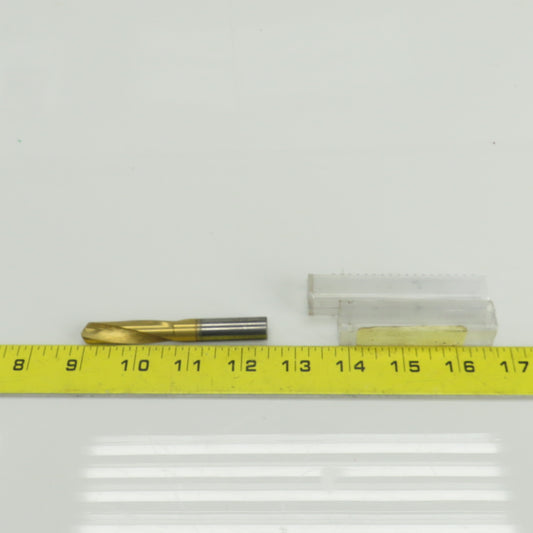 140° Solid Carbide Drill Bit 29/64" Cut Diam 2-15/64" Cut Length TiN Coated