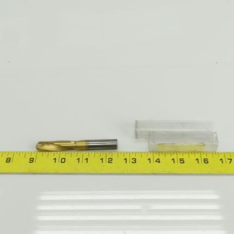 140° Solid Carbide Drill Bit 29/64" Cut Diam 2-15/64" Cut Length TiN Coated