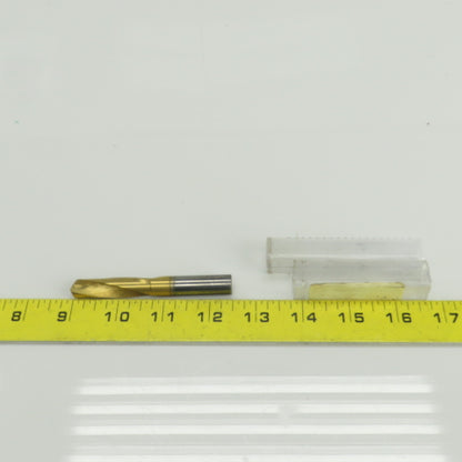 140° Solid Carbide Drill Bit 29/64" Cut Diam 2-15/64" Cut Length TiN Coated