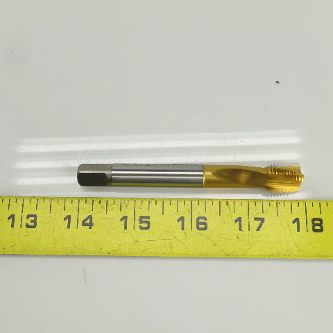 Emuge 2D-ZBF-TIN 9/16"-18UNF-2BX TiN Coat Modified Bottoming Tap 3 Flute