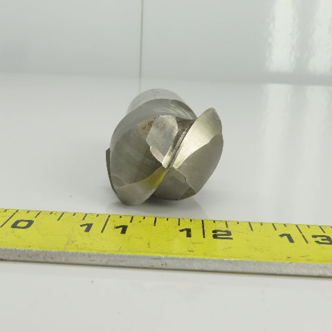 Brubaker 2 Flute HSS Ball Nose Center Cutting End Mill 1.700 Cut Diam 4" OAL