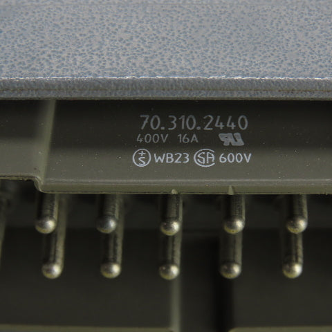 Wieland 70.310.2440.0 Rectangular Connector M 24Signal/1 Ground 400V 16A