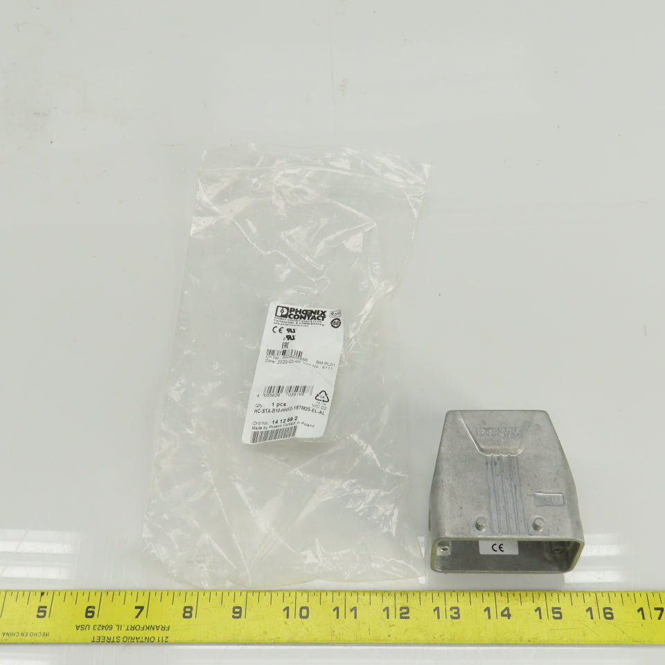 Phoenix Contact HC-STA-B10-HHFD-1STM25-EL-AL Aluminum Sleeve Housing 72mm x 44mm