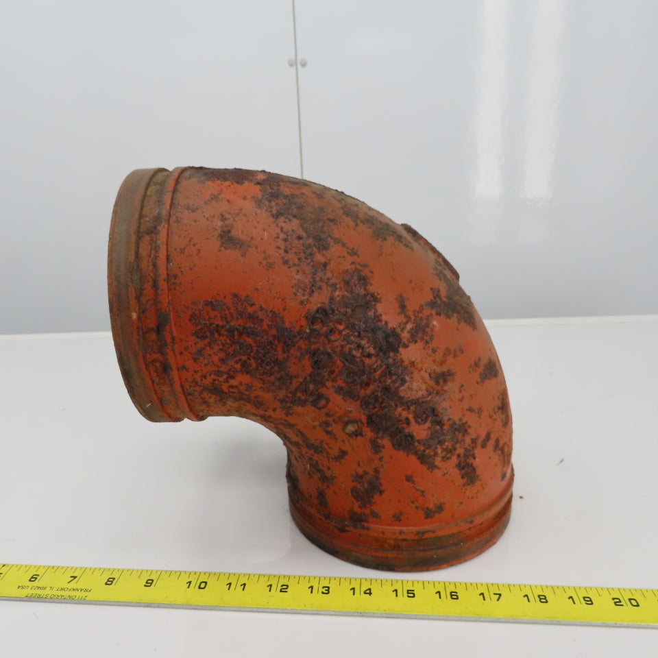 Victaulic No. 10 6" 90° Grooved End Elbow Pipe Fitting 168.3mm