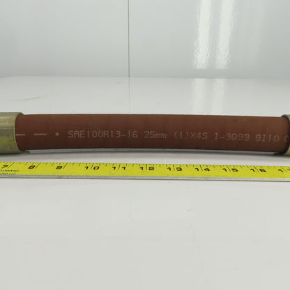 1 00R13-16 1" (-16) Hydraulic Hose Assy. 1-5/16-12 JIC Flare 5000PSI 19-1/2" OAL