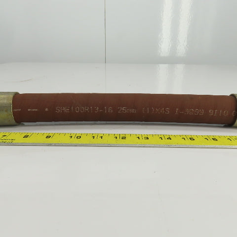 1 00R13-16 1" (-16) Hydraulic Hose Assy. 1-5/16-12 JIC Flare 5000PSI 19-1/2" OAL