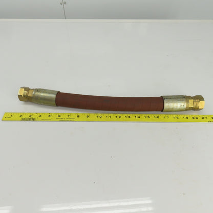 1 00R13-16 1" (-16) Hydraulic Hose Assy. 1-5/16-12 JIC Flare 5000PSI 19-1/2" OAL