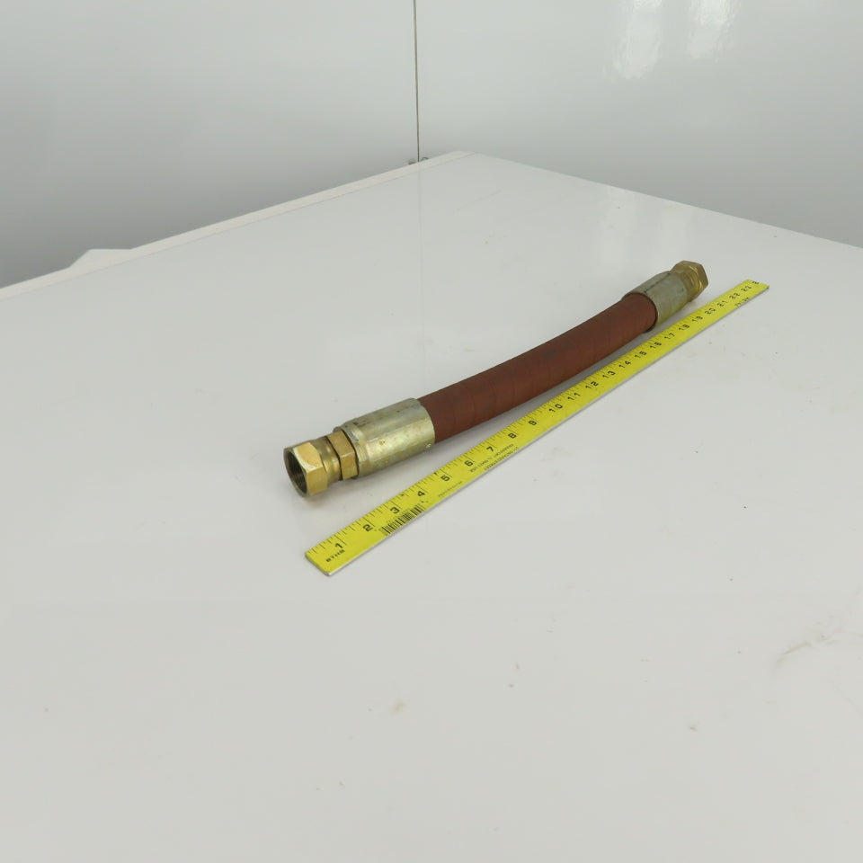 1 00R13-16 1" (-16) Hydraulic Hose Assy. 1-5/16-12 JIC Flare 5000PSI 19-1/2" OAL